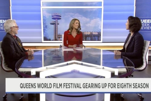 Exhibitions and Events - Promoting Queens World Film Festival on NY1 Studio in Chelsea (Feb 2018)