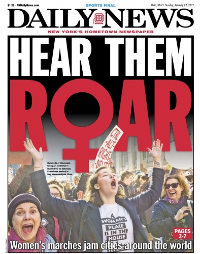 Tearsheets - Women's March for The New York Daily News