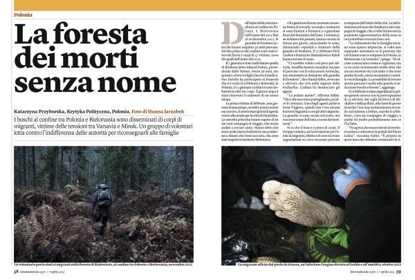 Tearsheets - press publications - Magazine Internazionale (Italy)