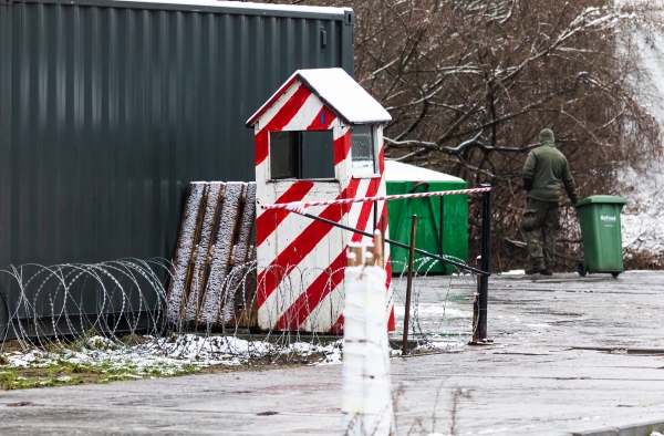   Photo (E.K.): Army presence in Bialowieza, one of the...