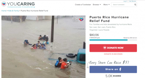 OTHER CHARITIES - Puerto Rico Hurricane Relief Fund