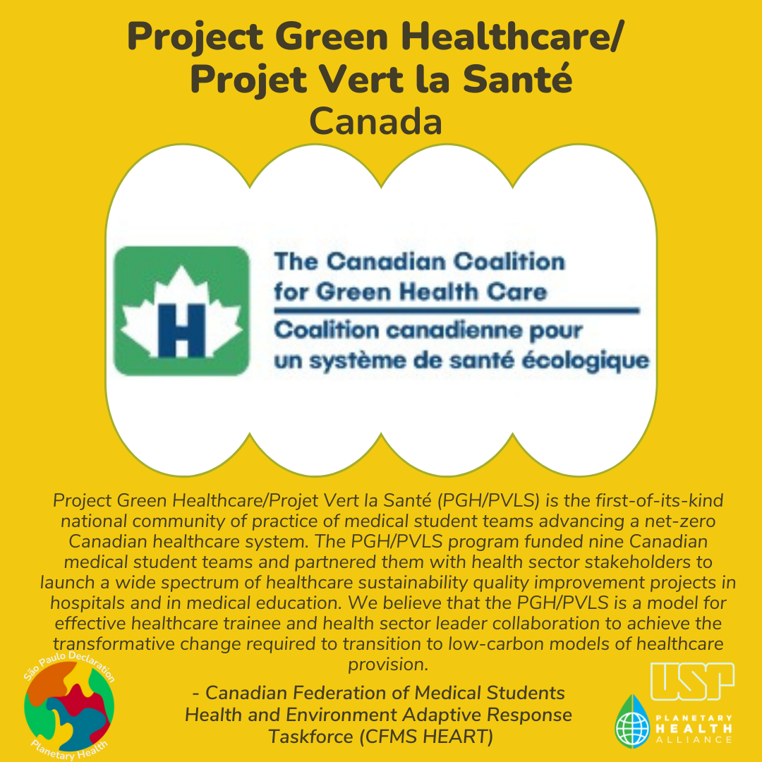  Project Green Healthcare/Projet Vert la Sant&eacute; 