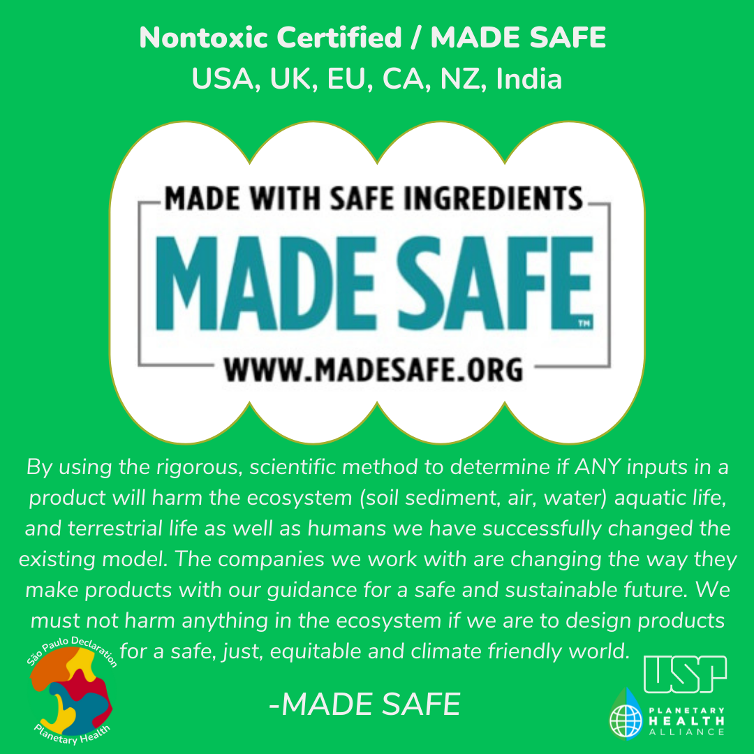  Nontoxic Certified / MADE SAFE 