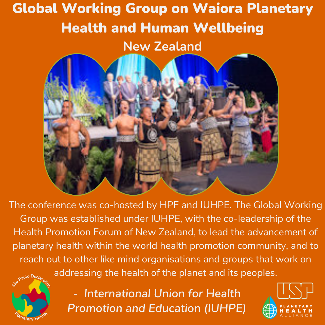  IUHPE Global Working Group on Waiora Planetary Health...
