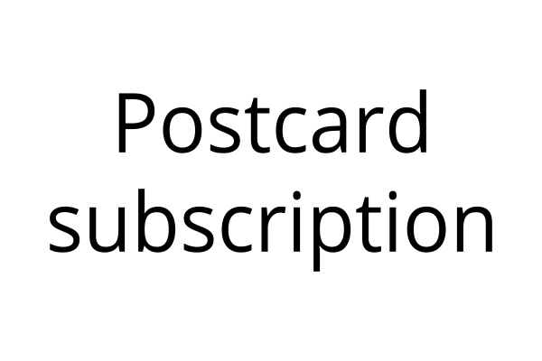 Prints - Postcard subscription 1 year