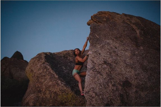   When the Climbing Gym Closed, She Took Her Workout to...
