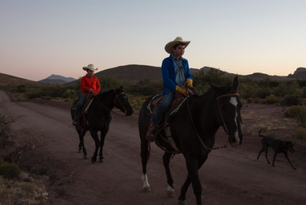   &quot;Boys learn ropes on family ranch between nearly...