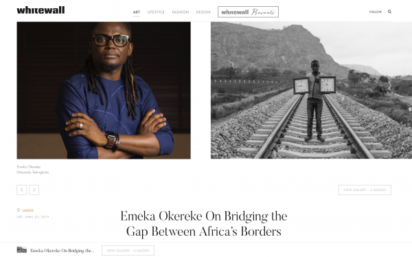 Tearsheets - White Wall: Emeka Okereke on Bridging Gap Between Borders