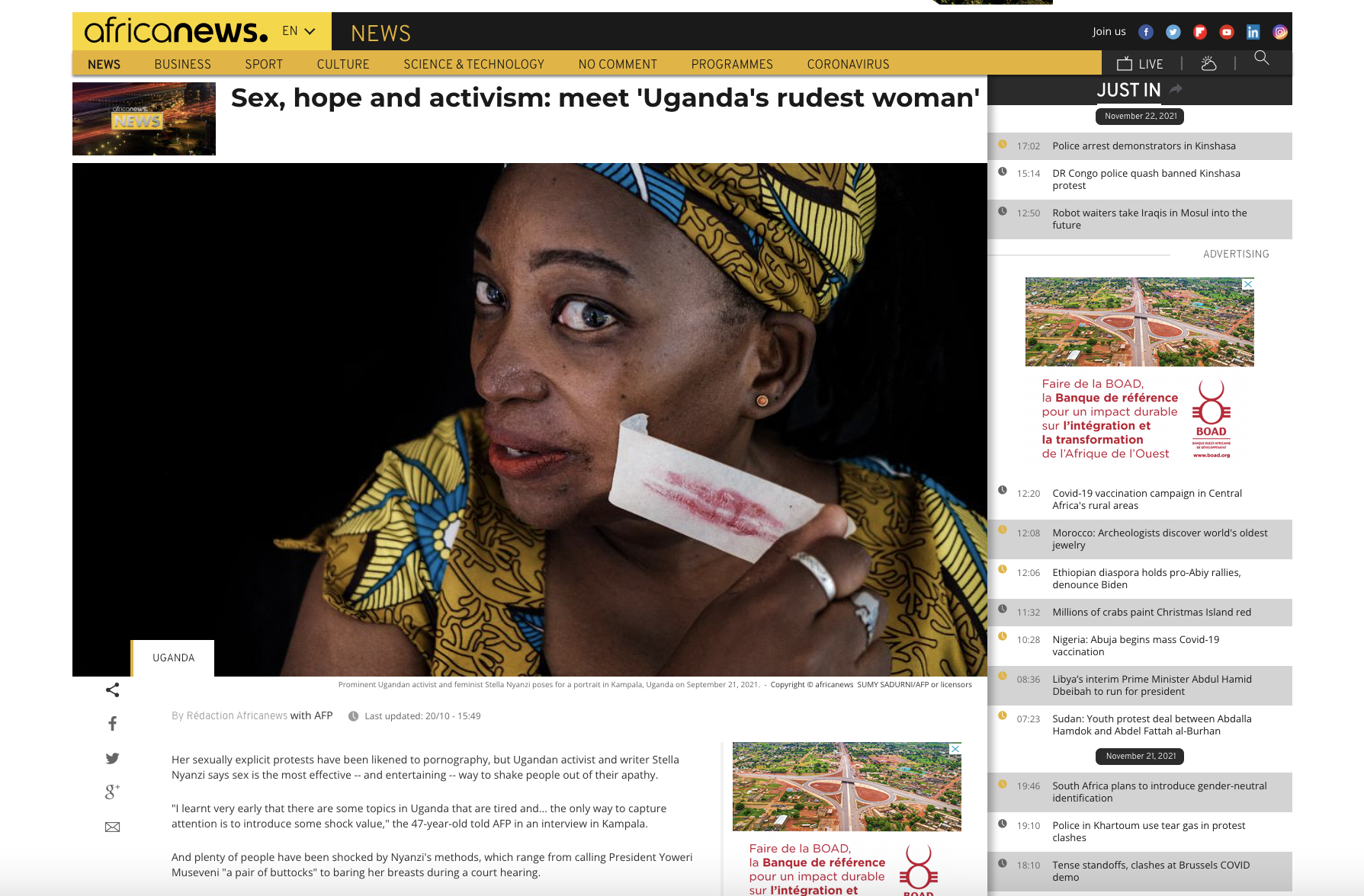 Tearsheets - Africa News