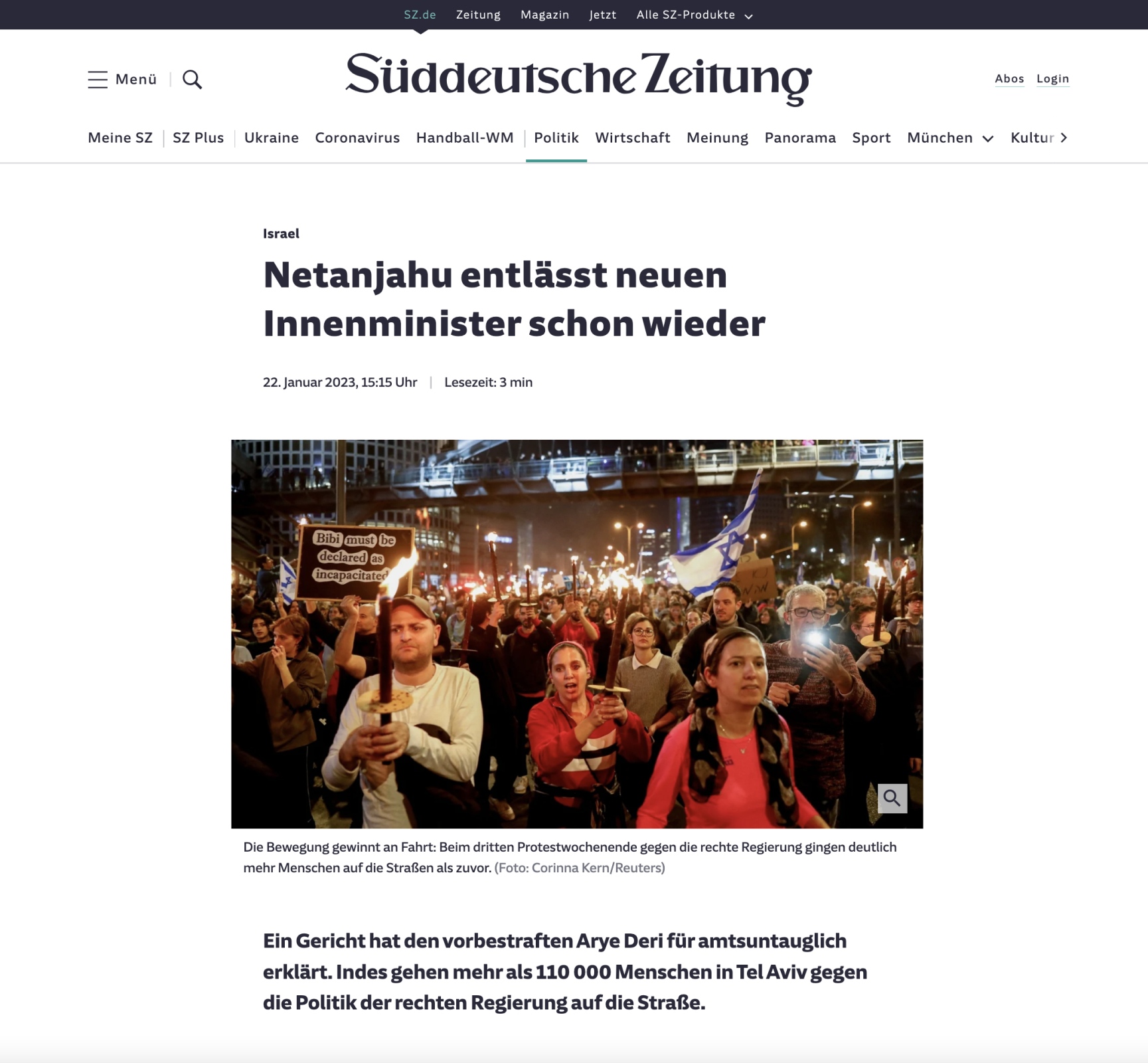 PUBLICATIONS - Süddeutsche Zeitung, 2023