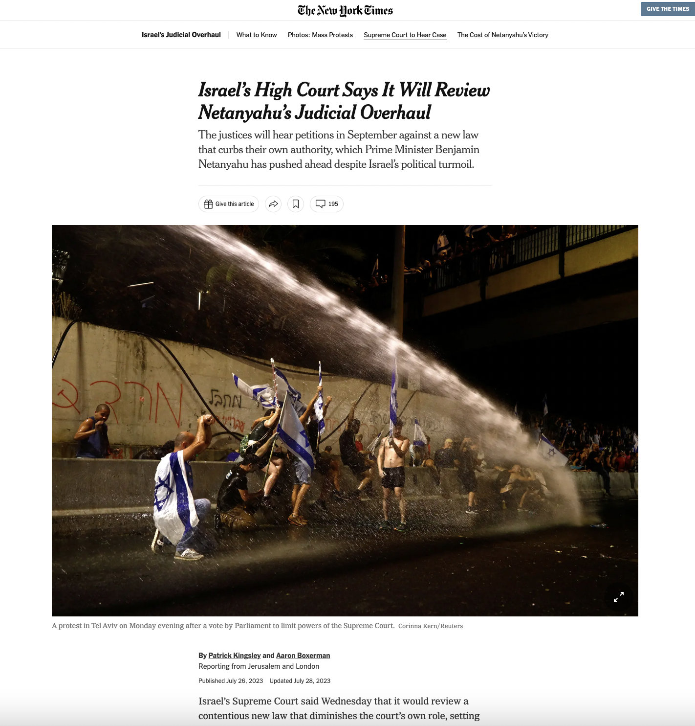 PUBLICATIONS - The New York Times, 2023