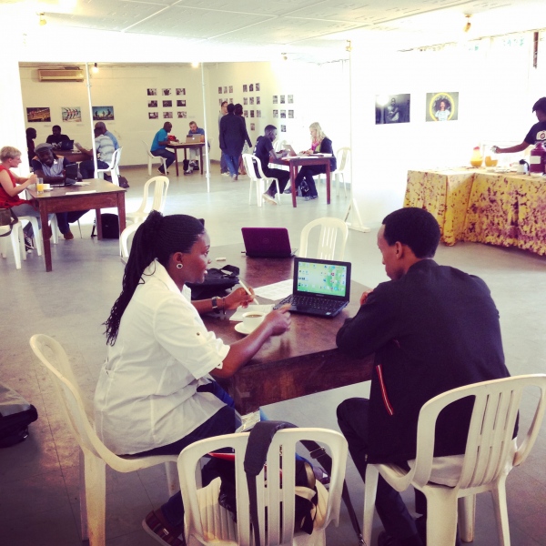  Our first portfolio review in 2015 at the Uganda Museum...
