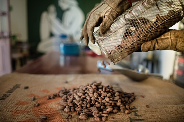 Assignments Selection  - Antonio Michelena roasting cocoa beans, for WIRED.