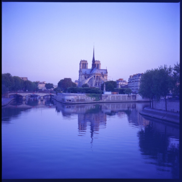 Fine Art Print Sale - Paris en Bleu: Notre Dame on the Seine