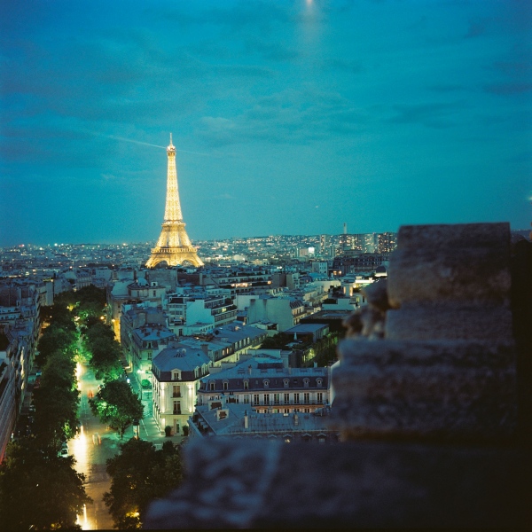 Fine Art Print Sale - Paris en Bleu: Eiffel Tower