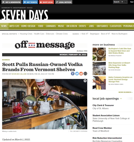 Tearsheets - Seven Days