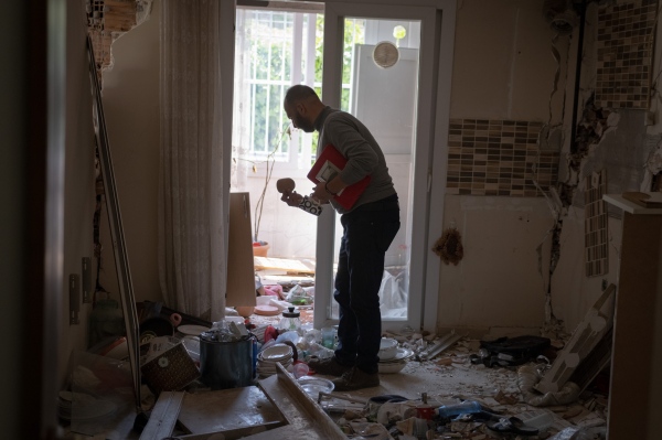 Volkan inside his parent&rsquo;s house looking for any...