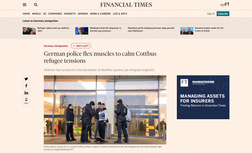 PUBLICATIONS - Financial Times (UK), commission, January 2018
