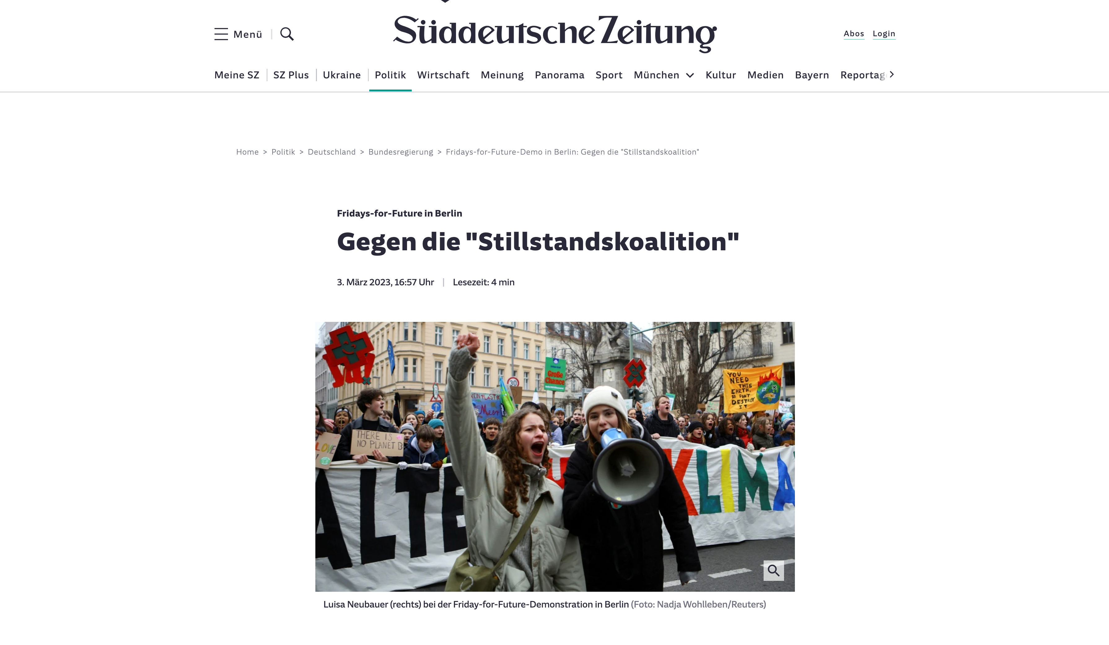 PUBLICATIONS - SZ - SUEDDEUTSCHE ZEITUNG (DEU), March 2023