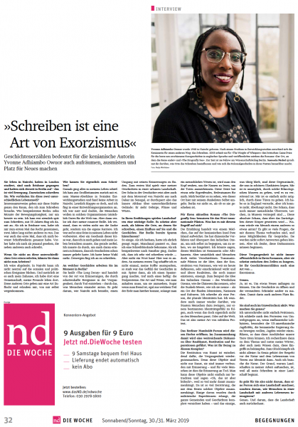 PUBLICATIONS - Neues Deutschland (DEU), March 2019, print