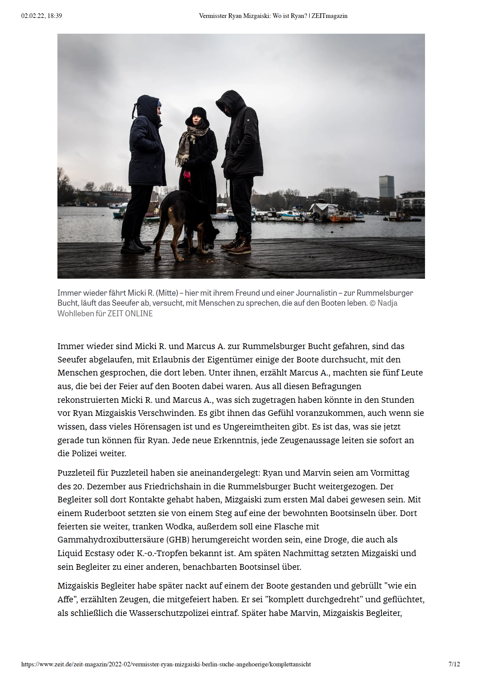 PUBLICATIONS - ZEIT MAGAZIN Online (DEU), February 2022