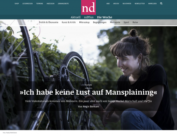PUBLICATIONS - Neues Deutschland (DEU), June 2020, print & online