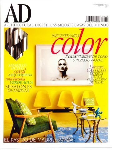 TEARSHEETS - AD Architectural Digest. Cover picture.