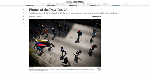 Publications - The Wall Street Journa: Photo of the day