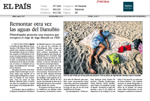 News - Danube Revisited reviewed in El Pais, Spain